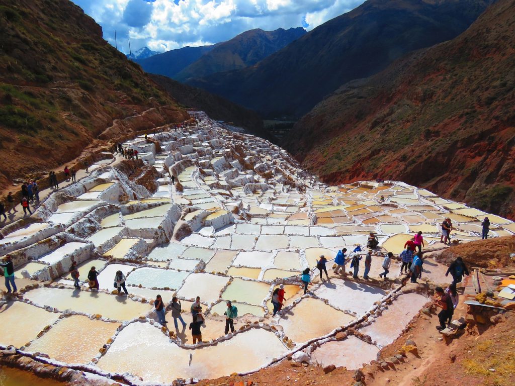 Landscape Saline Salt Salinas Of Maras Peru | peru VIP bus