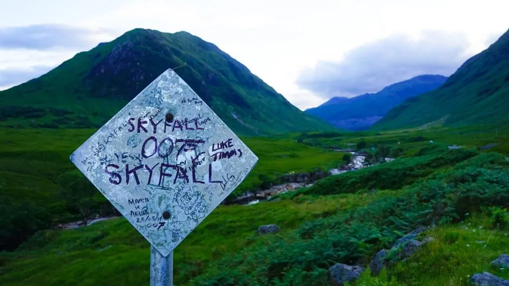 james bond skyfall glencoe Sign - James Bond Skyfall Location in Scotland