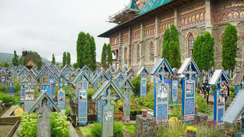 The Merry Cemetery in Maramures Romania