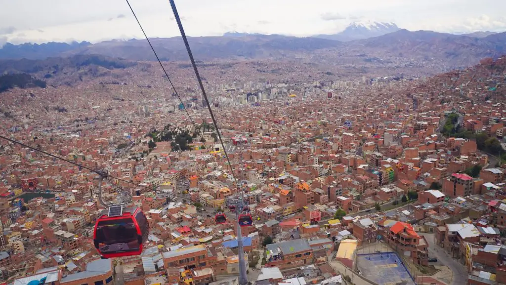 La Paz Cable Car in Bolivia - Worlds Coolest Public Transportation