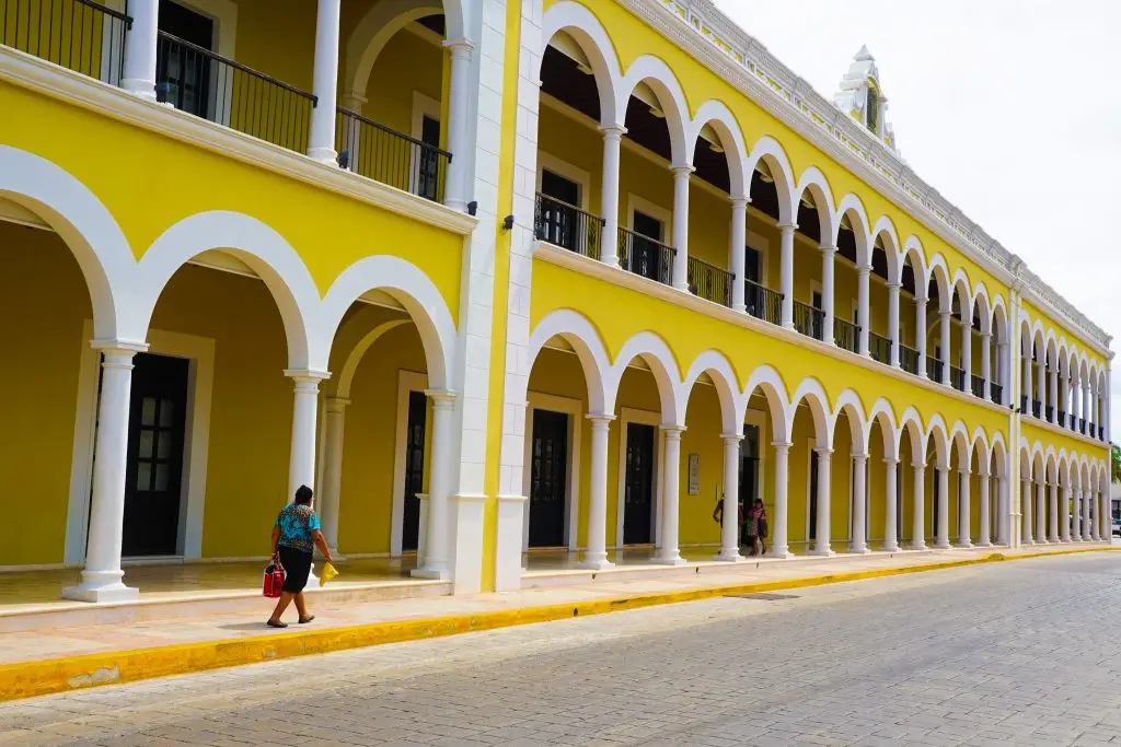 Old town of campeche city mexico