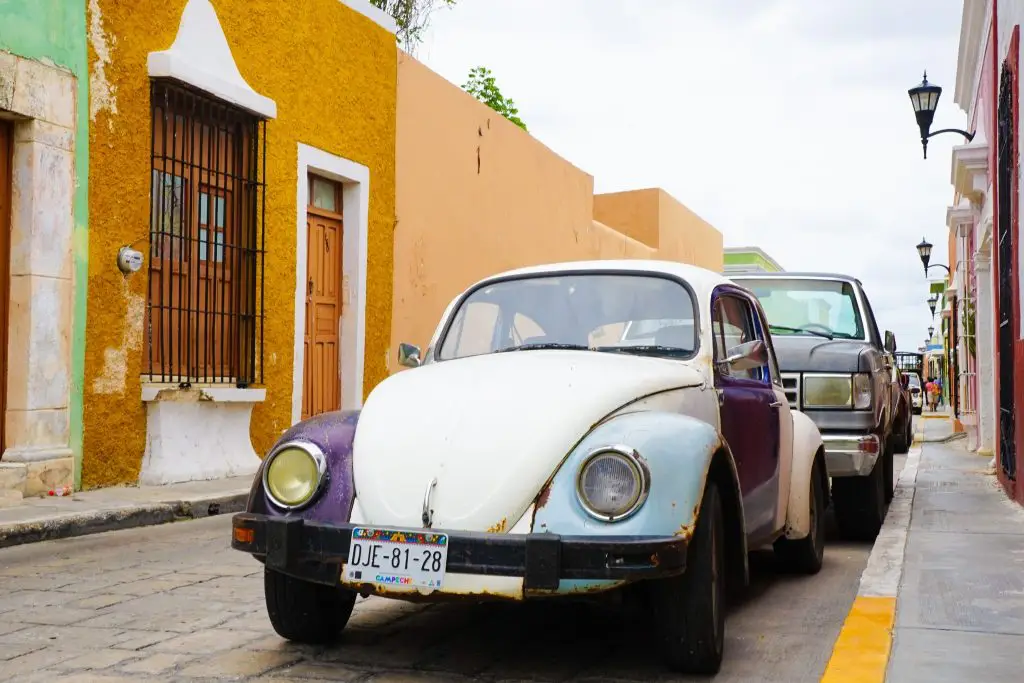 Old town of campeche city mexico