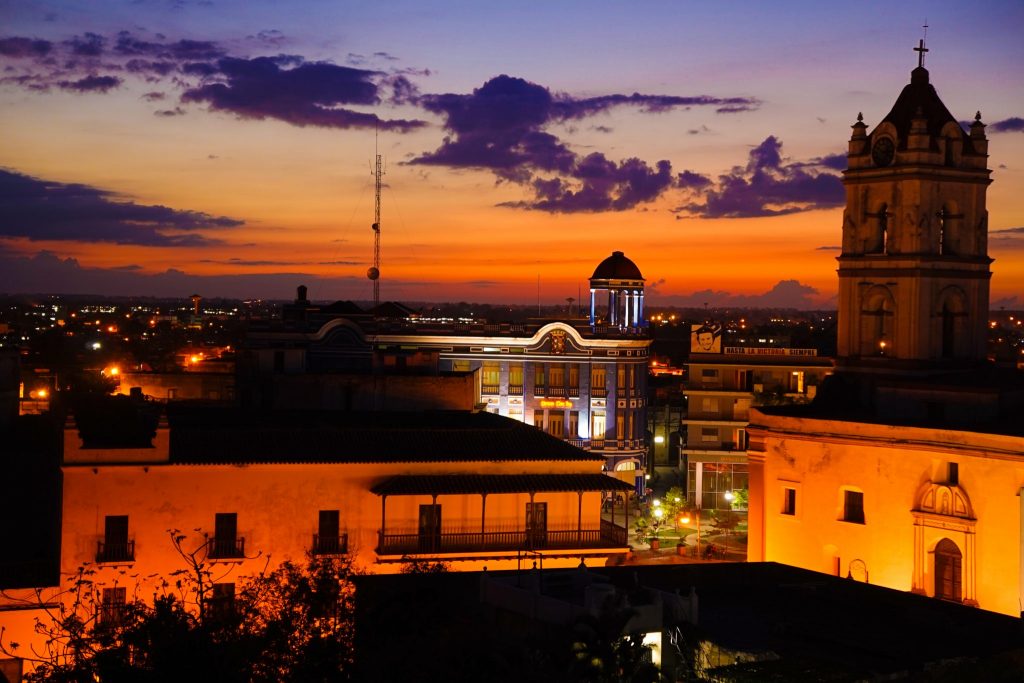 Gran Hotel Camagüey Cuba rooftop at sunset for a view