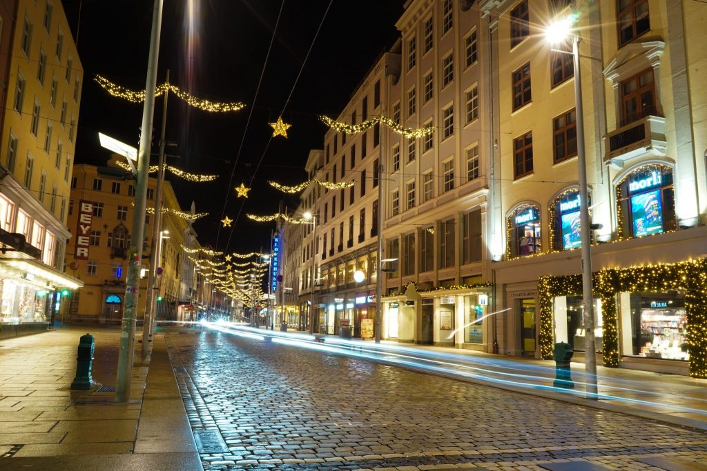 Shopping Street in Bergen | The Picteresque Strandgaten