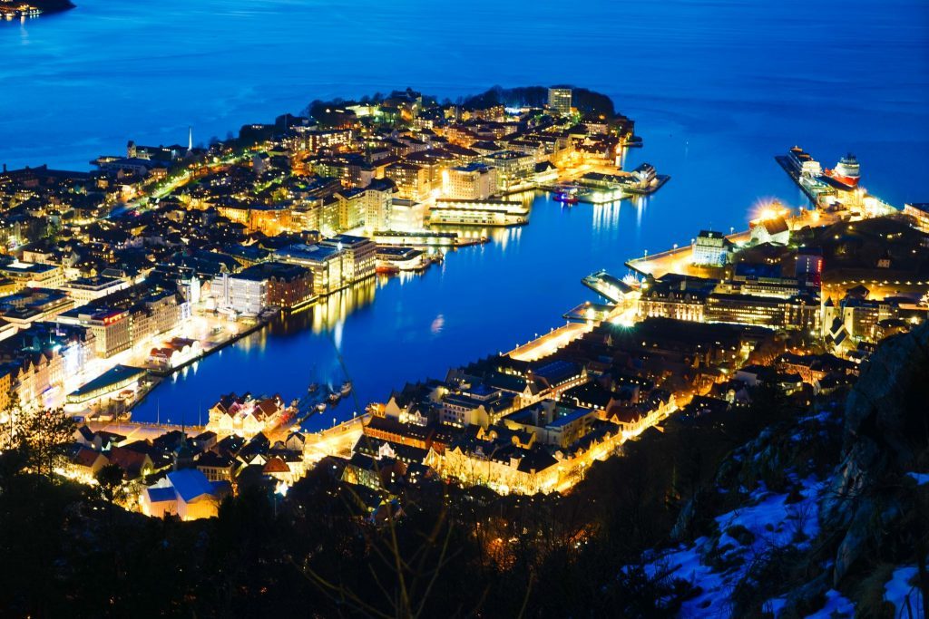 Best View of Bergen - mount floyen funicular