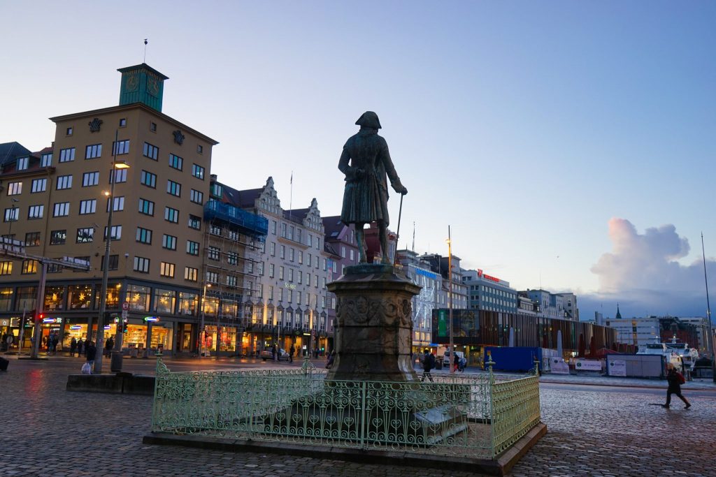 Bergen Statue in Main Square - bergen norway things to do
