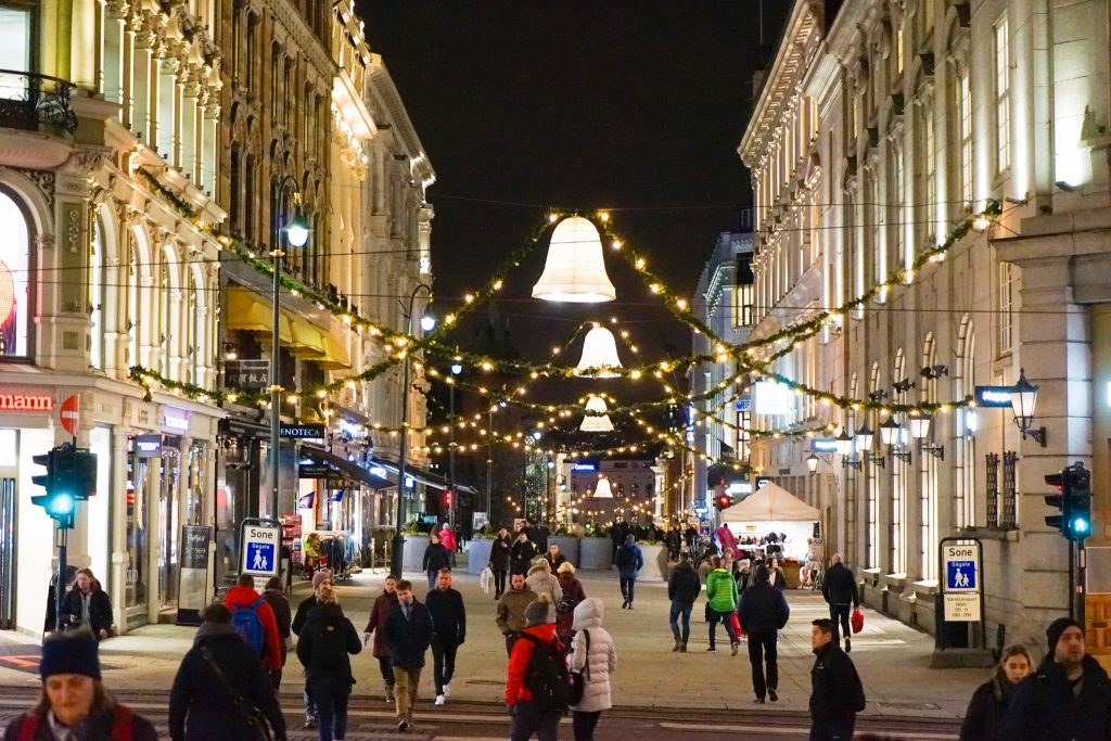 Main Shopping Street in Oslo