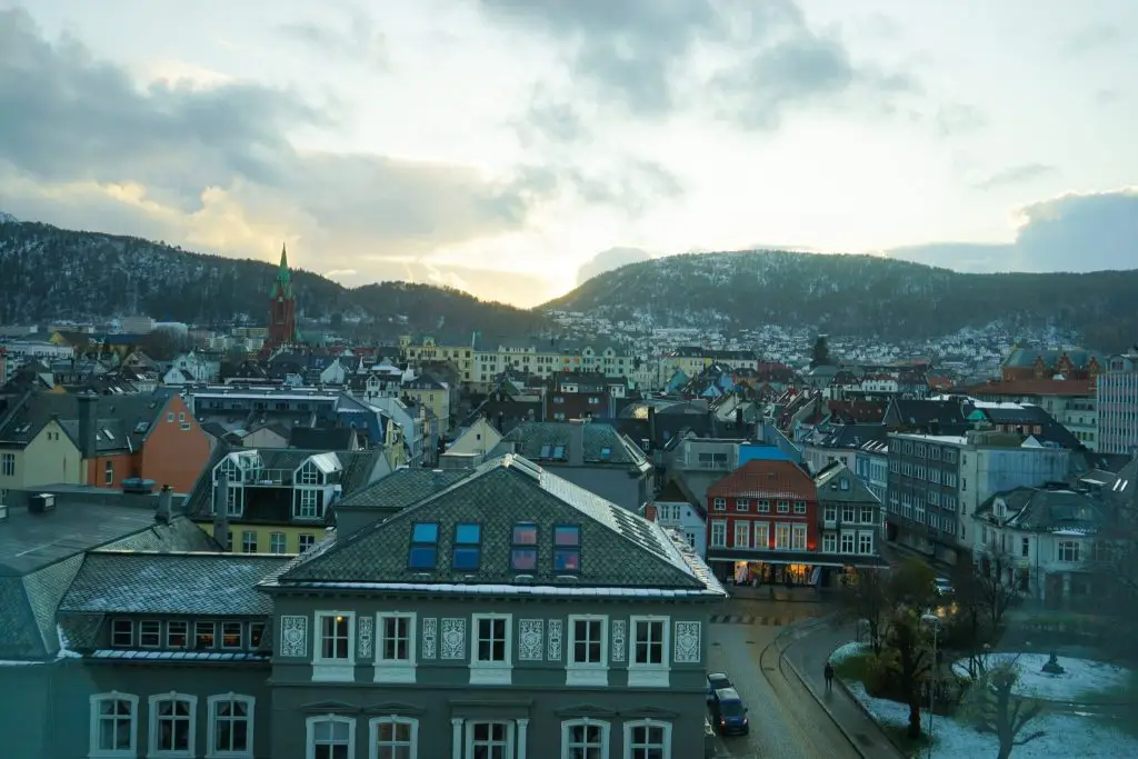 View From Hotel Oleana Bergen Penthouse