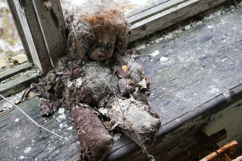 Haunted doll in Chernobyl