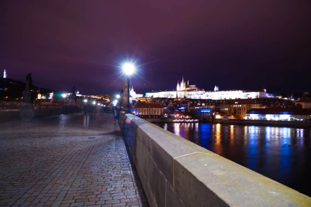 What to do in Prague in Winter - See Charles Bridge Prague At Night