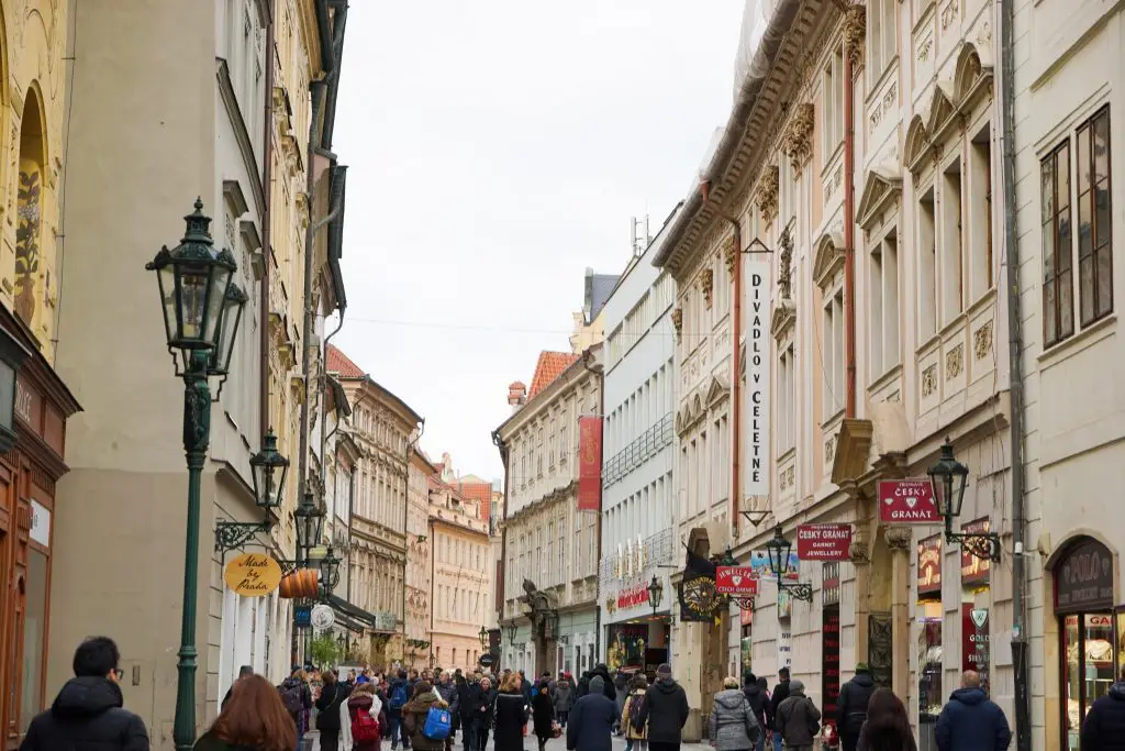 shops in prague - visit prague in winter