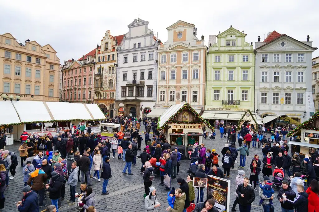 things to do in prague in december - prague christmas market