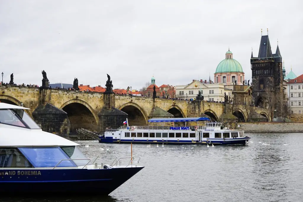 vltava river cruise - prague in december