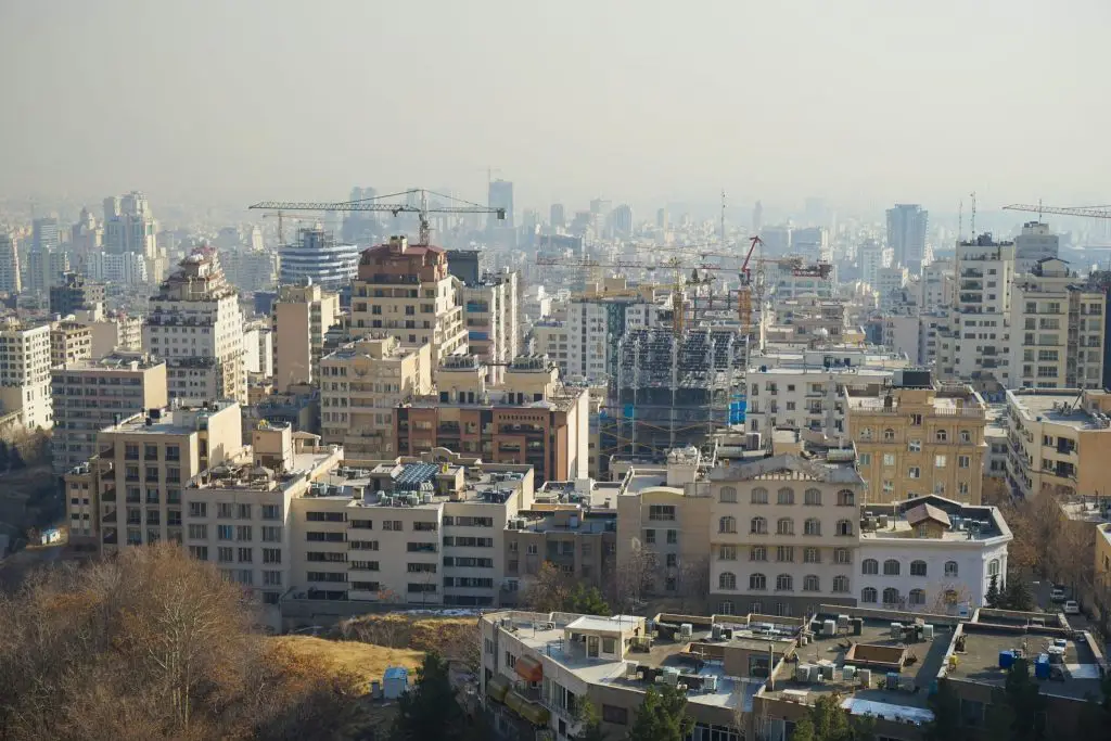 Tehran Skyline in Iran