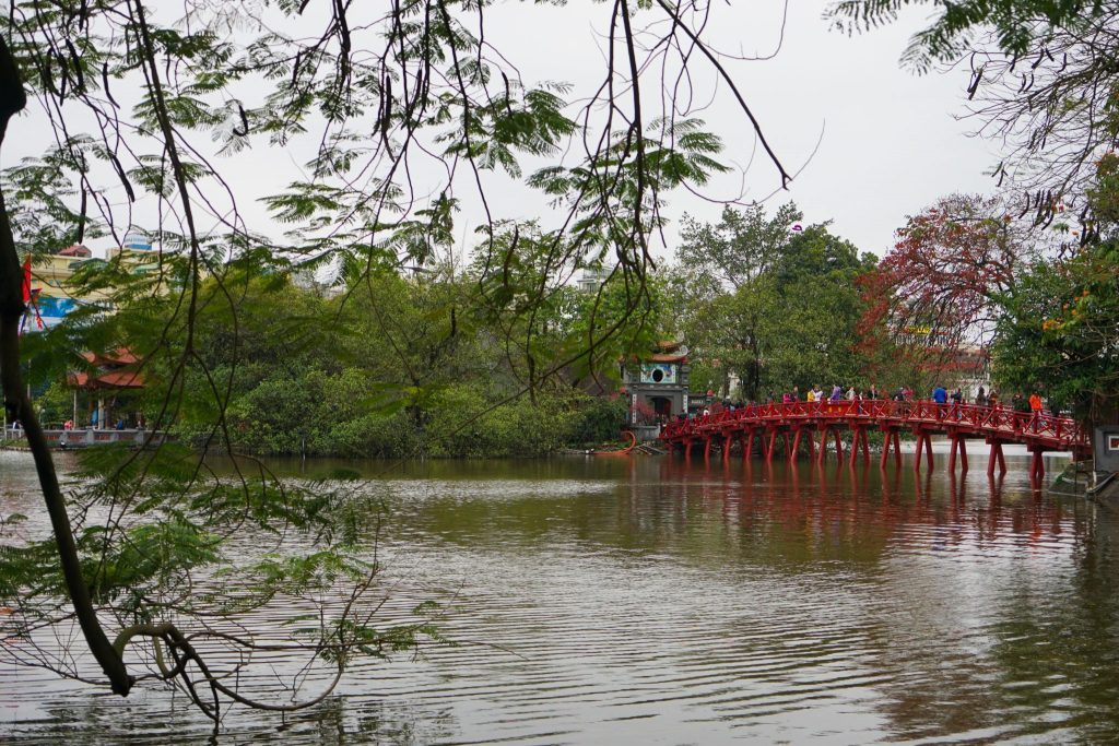 what to do in hanoi - Red Bridge Hoan Kiem Lake