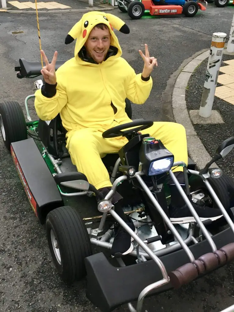 real life mario kart pikachu onsie 