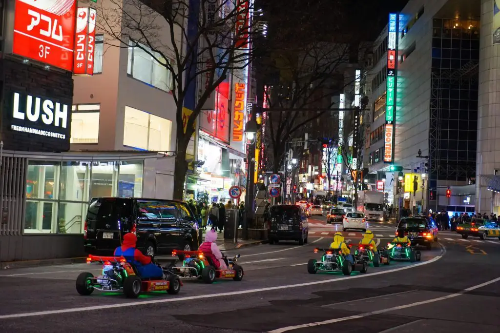  mario kart japan night MariCARS