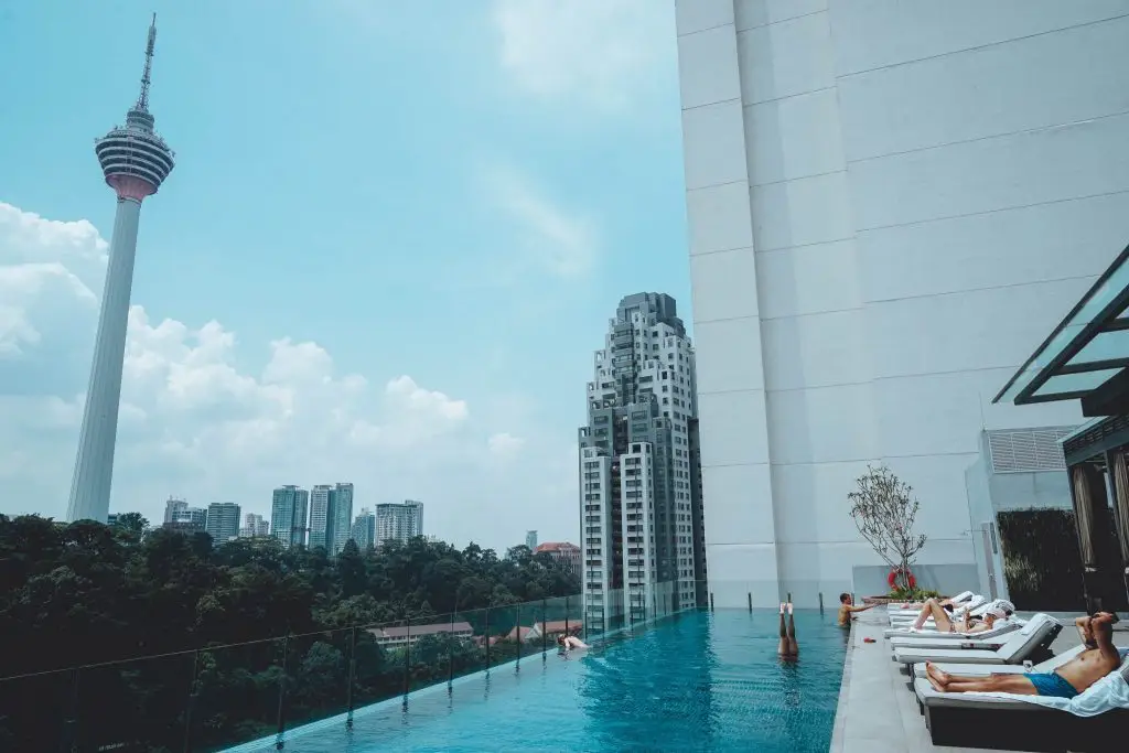 best rooftop infinity pool kuala lumpur - hotel stripes 5 star hotel in Kuala Lumpur