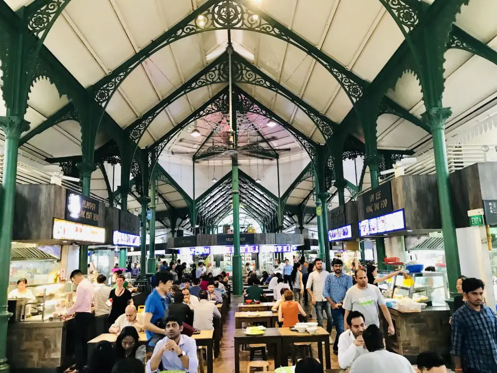 Rub Shoulders With Busy Office Workers At The Lau Pa Sat Food Court