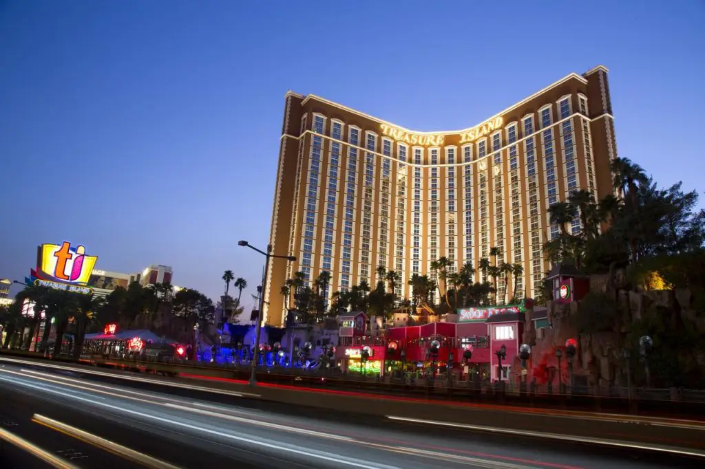 Treasure Island Self Parking Vegas