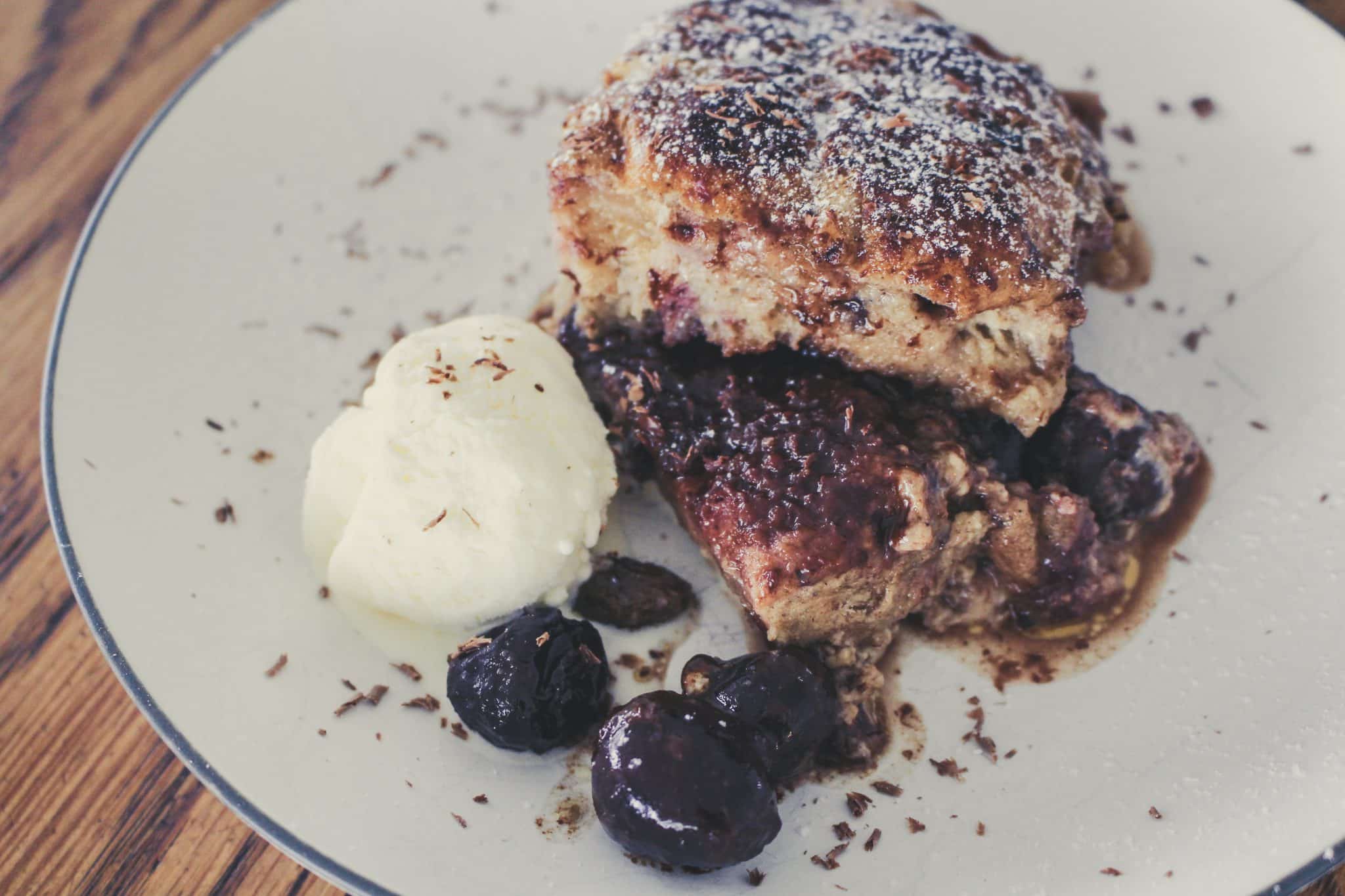 Cherry And Dark Chocolate Hot Cross Bun Pudding Recipe