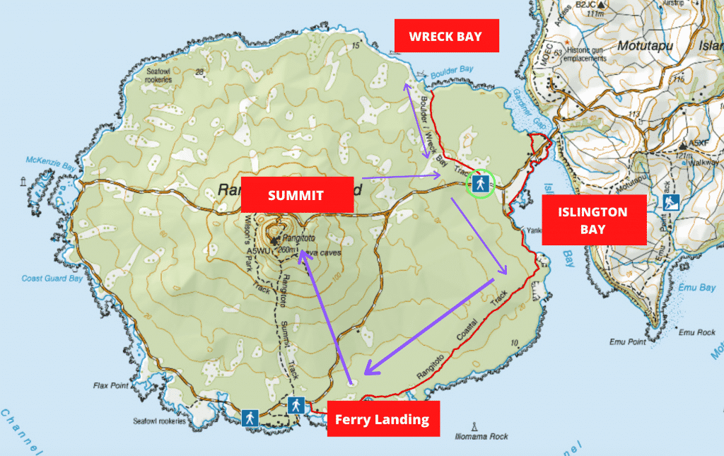 Walks On Rangitoto Islands Maps