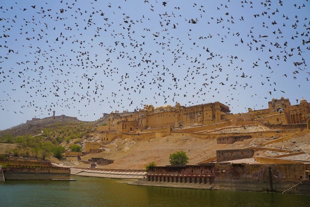 Hill Forts of Rajasthan - Jaipur, India. Amer Fort UNESCO World Heritage Site