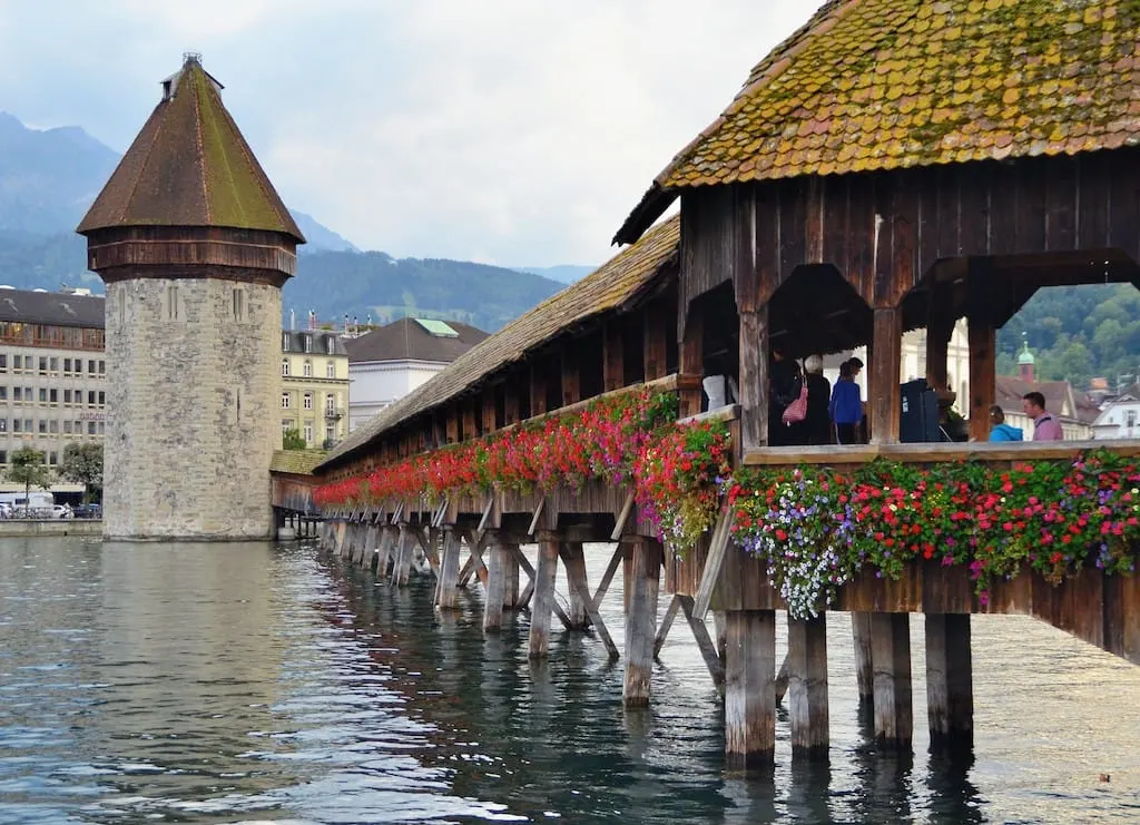 Places To Visit In Switzerland - Chapel Bridge In Lucerne