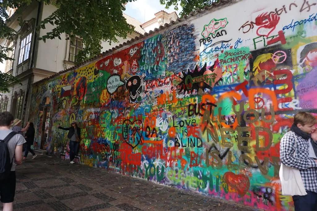 czech republic landmarks - Lennon Wall