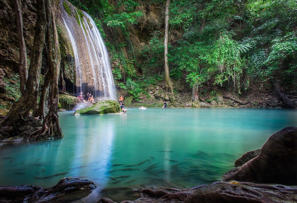 Famous Landmarks of Thailand - Erawan Waterfalls