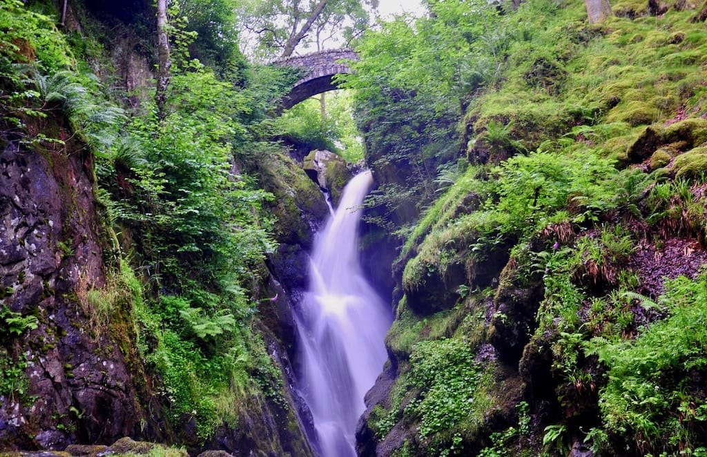 famous places in england - Aira Force Waterfalls