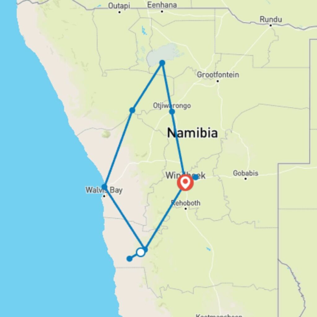 7 Day Namibian Highlights - Chameleon Safaris Namibia - best tour operators in Namibia