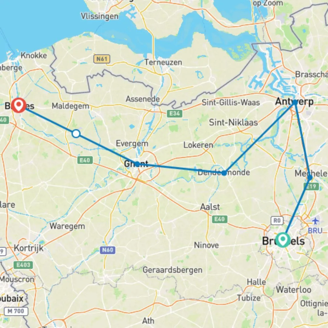 Belgium Cycle - Brussels to Bruges by UTracks - best tour operators in Belgium