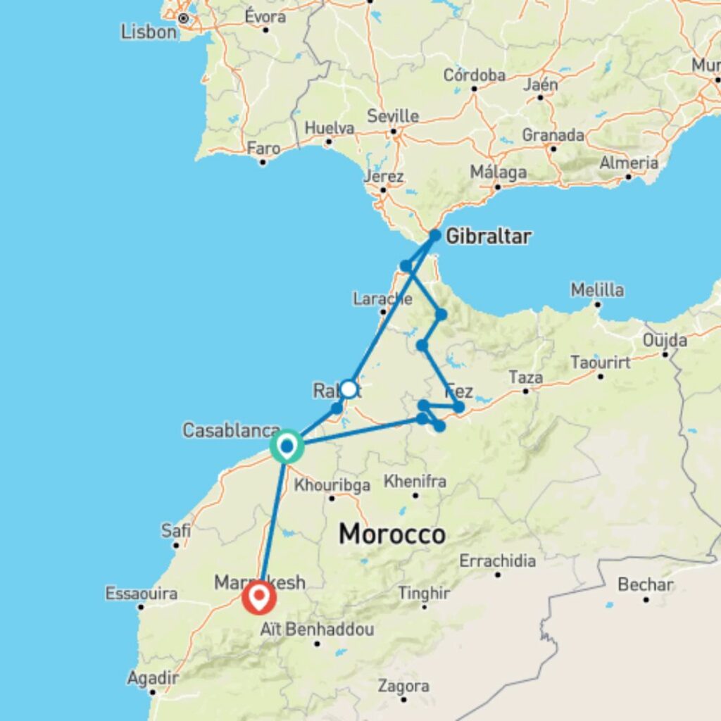 CASABLANCA to MARRAKECH (9 days) North Morocco Explorer by Oasis Overland - best tour operators in Gibraltar