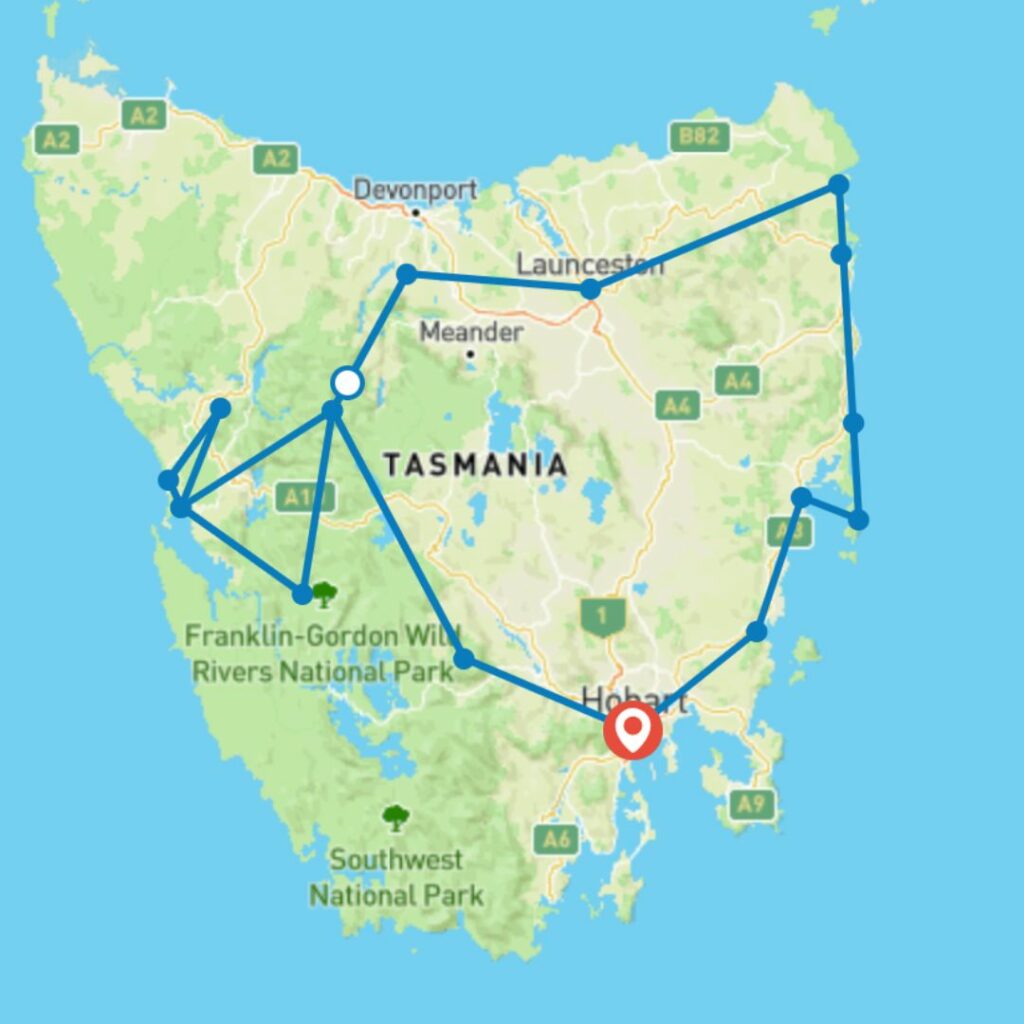 Famous 5 - 5 day Tour of Tasmania Under Down Under Tours - best tour operators in Australia