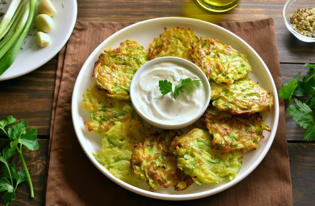 Famous Greek Foods - Kolokythokeftedes (Zucchini Fritters)