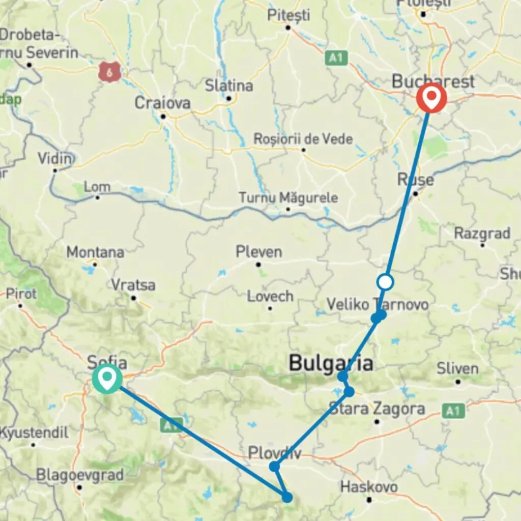 From Sofia to Bucharest Europamundo - best tour operators in Bulgaria