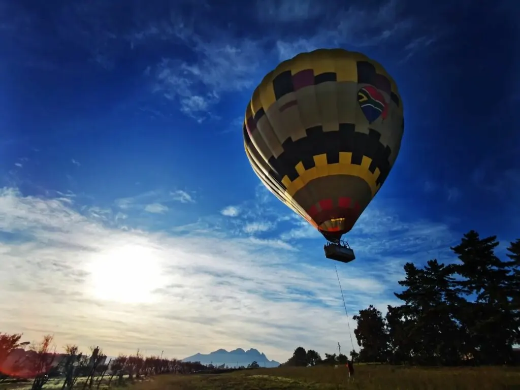 highlights of cape town - Hot Air Balloon Flight In The Cape Winelands