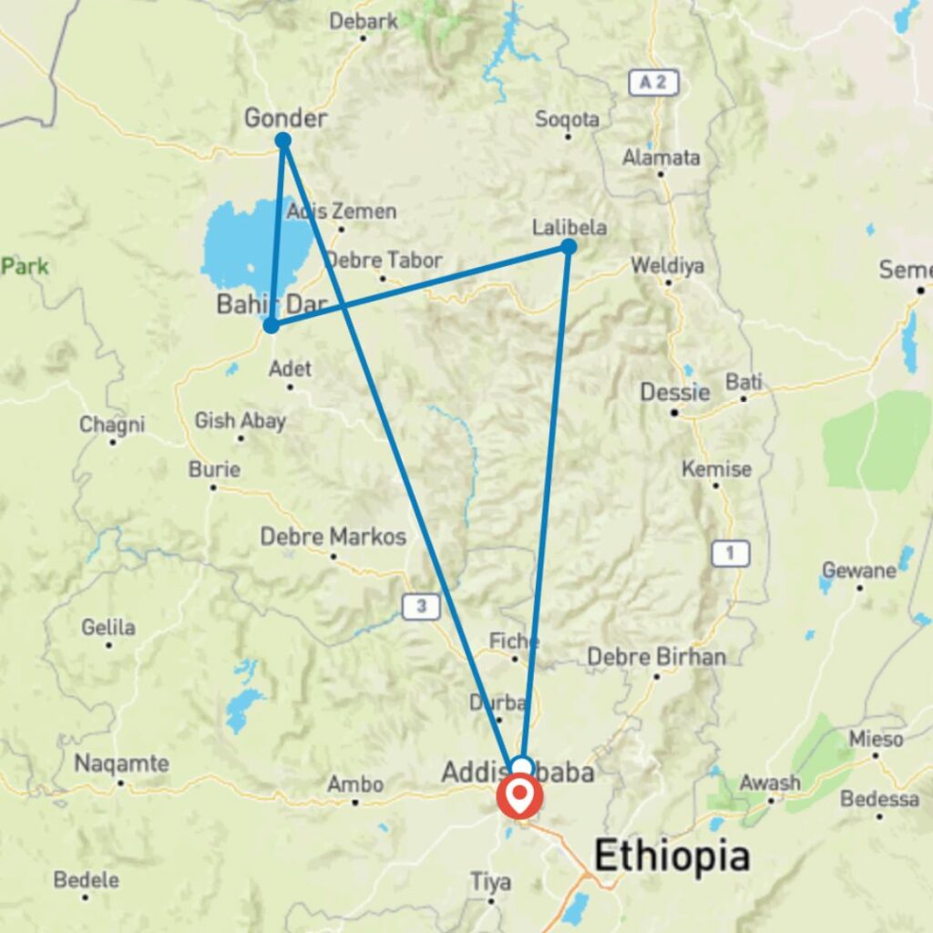 Northern Historic Site Circuit 7 days 6 Nights ( Comfort) Across Africa Tours - best tour operators in Ethiopia