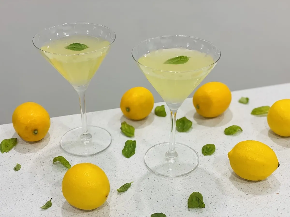 Revitalizing Lemon & Basil Martini Recipe