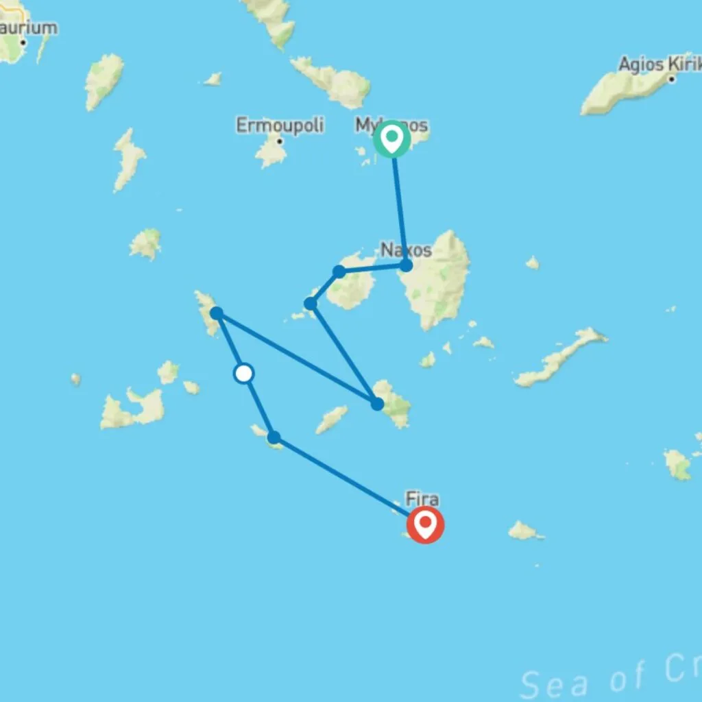 Sailing Greece - Mykonos to Santorini G Adventures - best tour operators in Greece